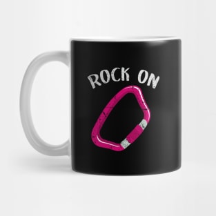 Rock on pink distressed Mug